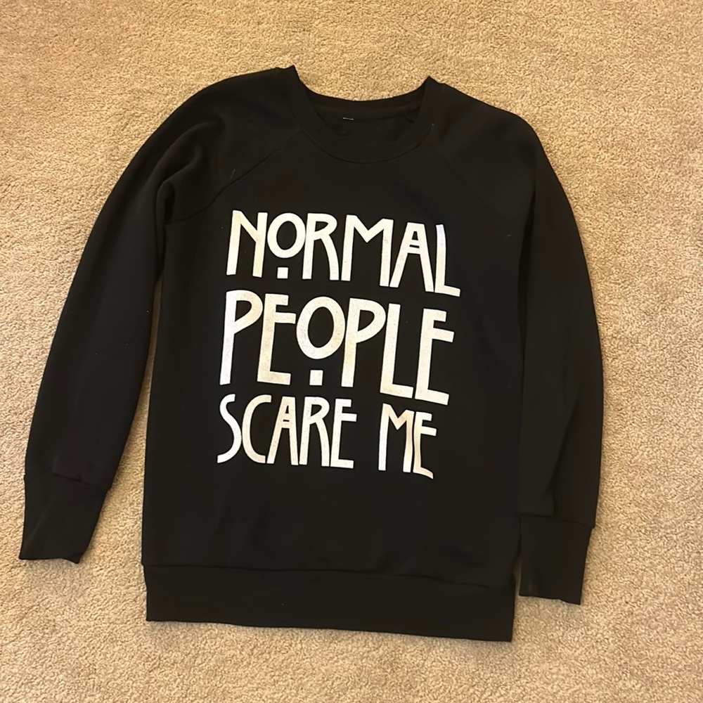 AHS Normal People Scare Me Crew Neck Pullover